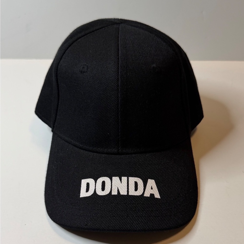 Kanye West Donda Album Promo Hat Black White Baseball Cap Adjustable